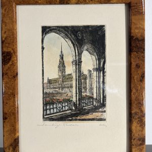 Etching by English Artist Title: Abby Casel