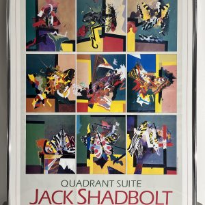 Print by Jack Shadbolt 9 Panels Exhibition Poster