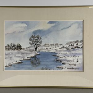 Watercolour on Paper Painting by Harry Stroppel Title: Low Tide at Port Wash