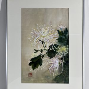 Painting on Silk by Suraya Khon