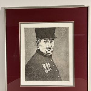 Etching by R Lovell Title: Le Patriot
