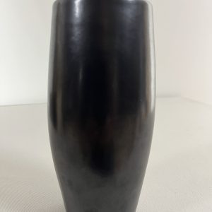 Black Pottery Vase - Red Wing
