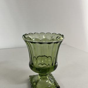 Green Glass Small Dessert Bowl