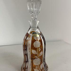 24% Lead Crystal Hand Cut Polonia Bottle