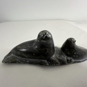 Eskimo Art - Green Soap Stone Seal