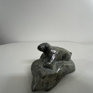 Eskimo Art - Green Granite Stone Seal