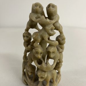 Stone Monkey Stone Sculpture Pyramid