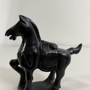 Stone Sculpture in Onyx Chinese Horse Tang Dynasty