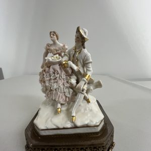 Porcelain Figure of Women and Man