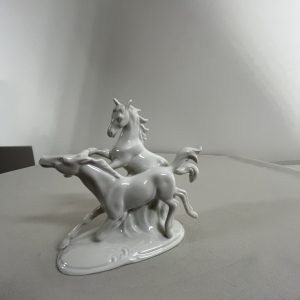 Porcelain Figure of White Horse