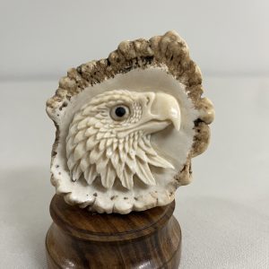 Eagle Carving in Elk Antler