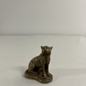 Metal Sculpture of a Wolf