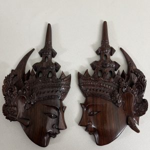2 Indonesian Rosewood Carvings