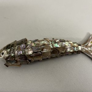 Silver Mexican Mother of Pearl Bottle Opener