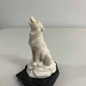 Lithe Stone Native Wolf Sculpture