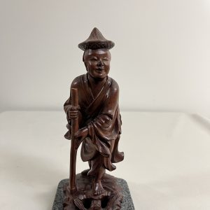 Box Wood Sculpture of Village Man