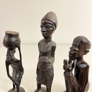 3 African Ebony Statues
