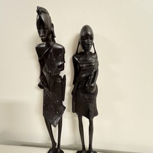 2 Ebony African Statues