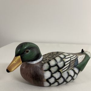 Wooden Duck Sculpture