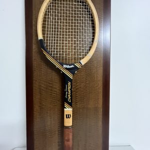 Wilson Jimmy Conors Champion Vintage Tennis Racket With Autograph and Panel