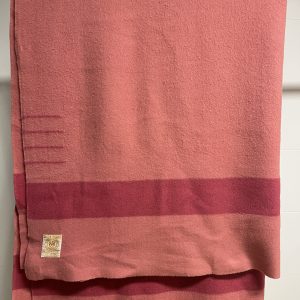 Vintage Hudsons Bay Point Blanket Four Point Pink Blanket
