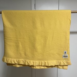 Yellow Woodcrest Vintage Blanket