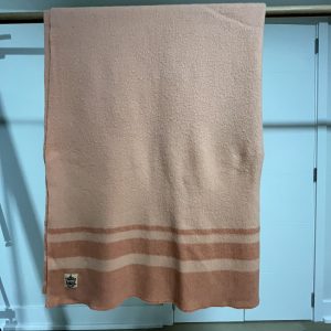 Ayers Wool Pink Vintage Blanket