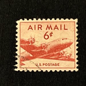 Used Stamp 6 Cent Red Air Mail 1949