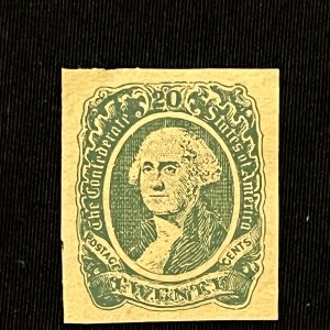 Used Stamp 20 Cent Confederation Washington 1863 Dark Green
