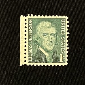 Used Stamp 1 Cent Thomas Jefferson 1968
